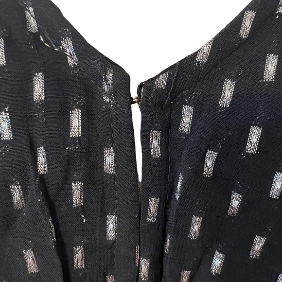 Amuse Society top size S black puffed sleeves gorpore dark academia - Picture 5 of 8